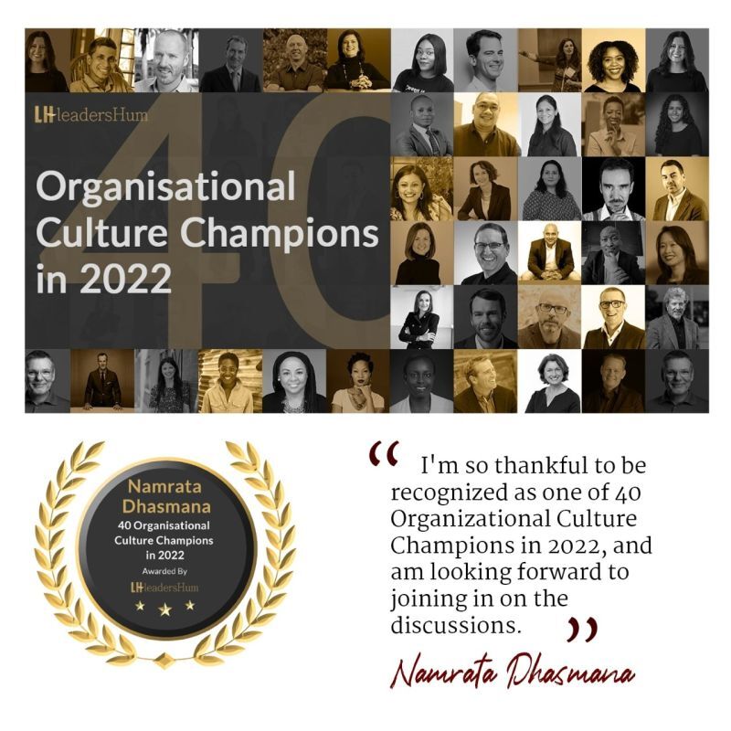 Organisational Culture Champions-2022, Leaders Hum